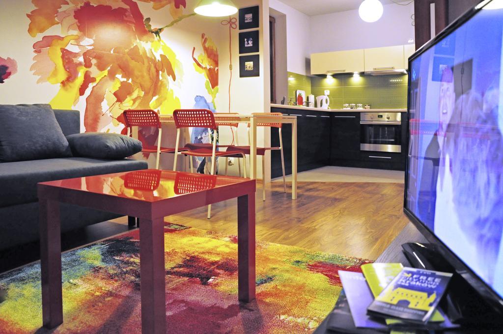 Color Apartment Cracóvia Quarto foto